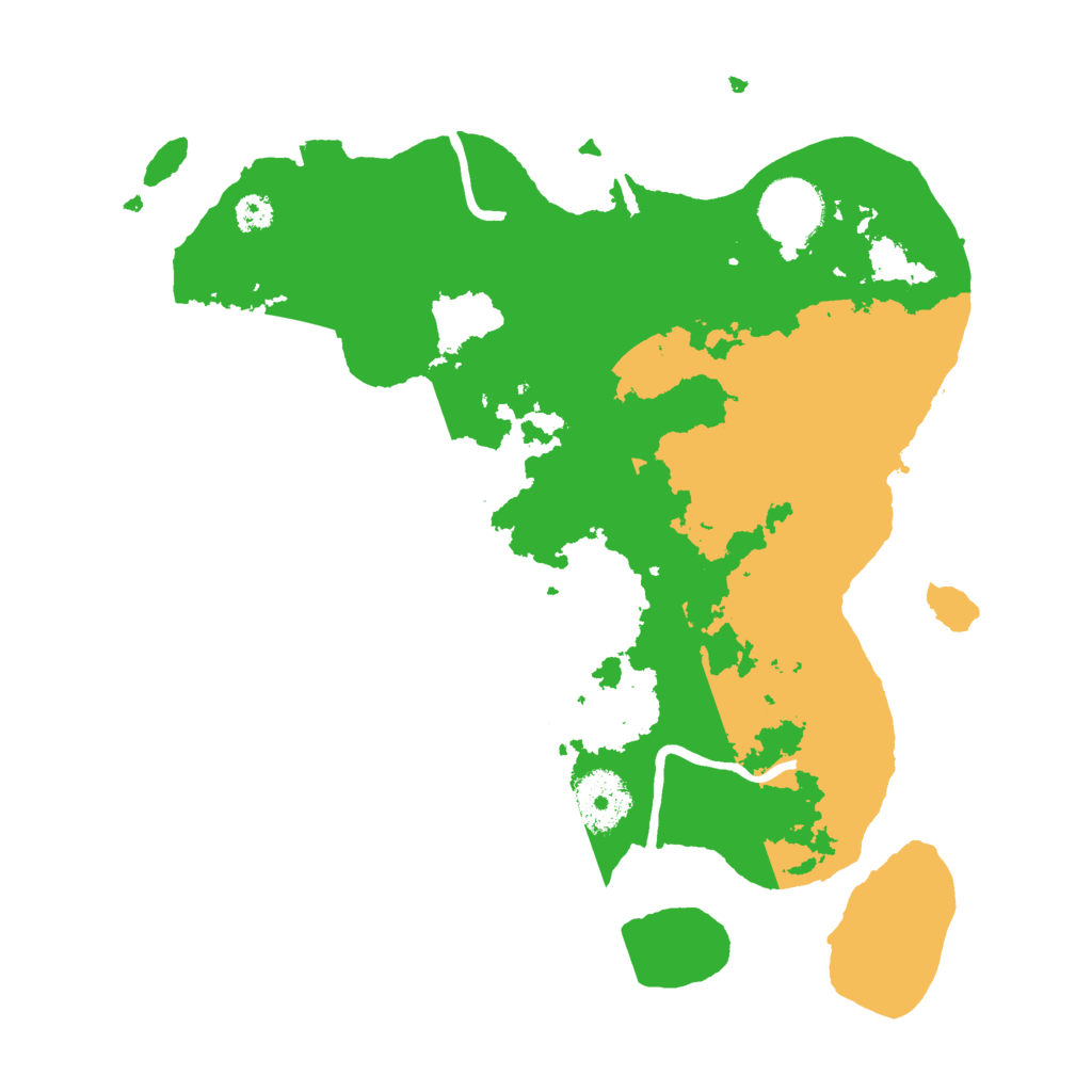 Biome Rust Map: Procedural Map, Size: 3000, Seed: 436570082