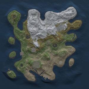 Thumbnail Rust Map: Procedural Map, Size: 2999, Seed: 1256692192, 11 Monuments