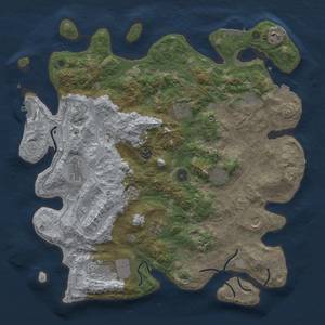 Thumbnail Rust Map: Procedural Map, Size: 4250, Seed: 930909742, 18 Monuments