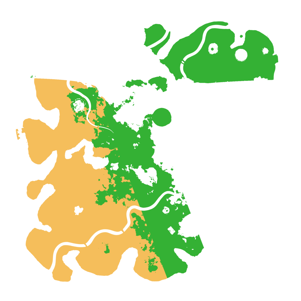 Biome Rust Map: Procedural Map, Size: 4300, Seed: 76951181