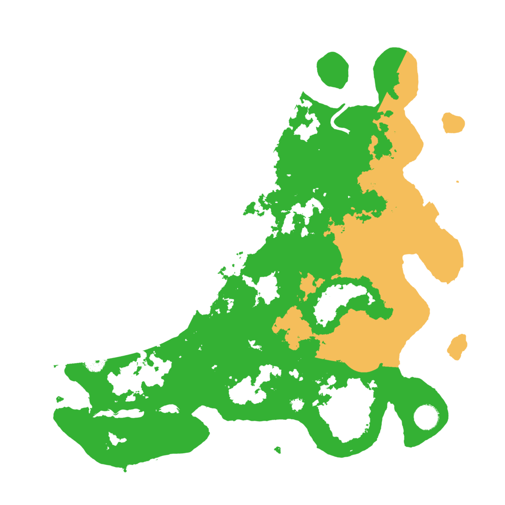 Biome Rust Map: Procedural Map, Size: 3600, Seed: 38603415