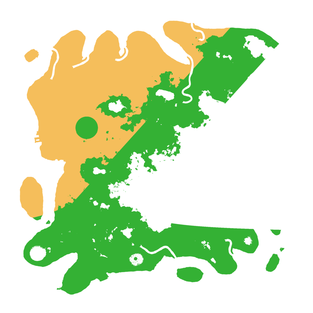 Biome Rust Map: Procedural Map, Size: 3700, Seed: 8037167