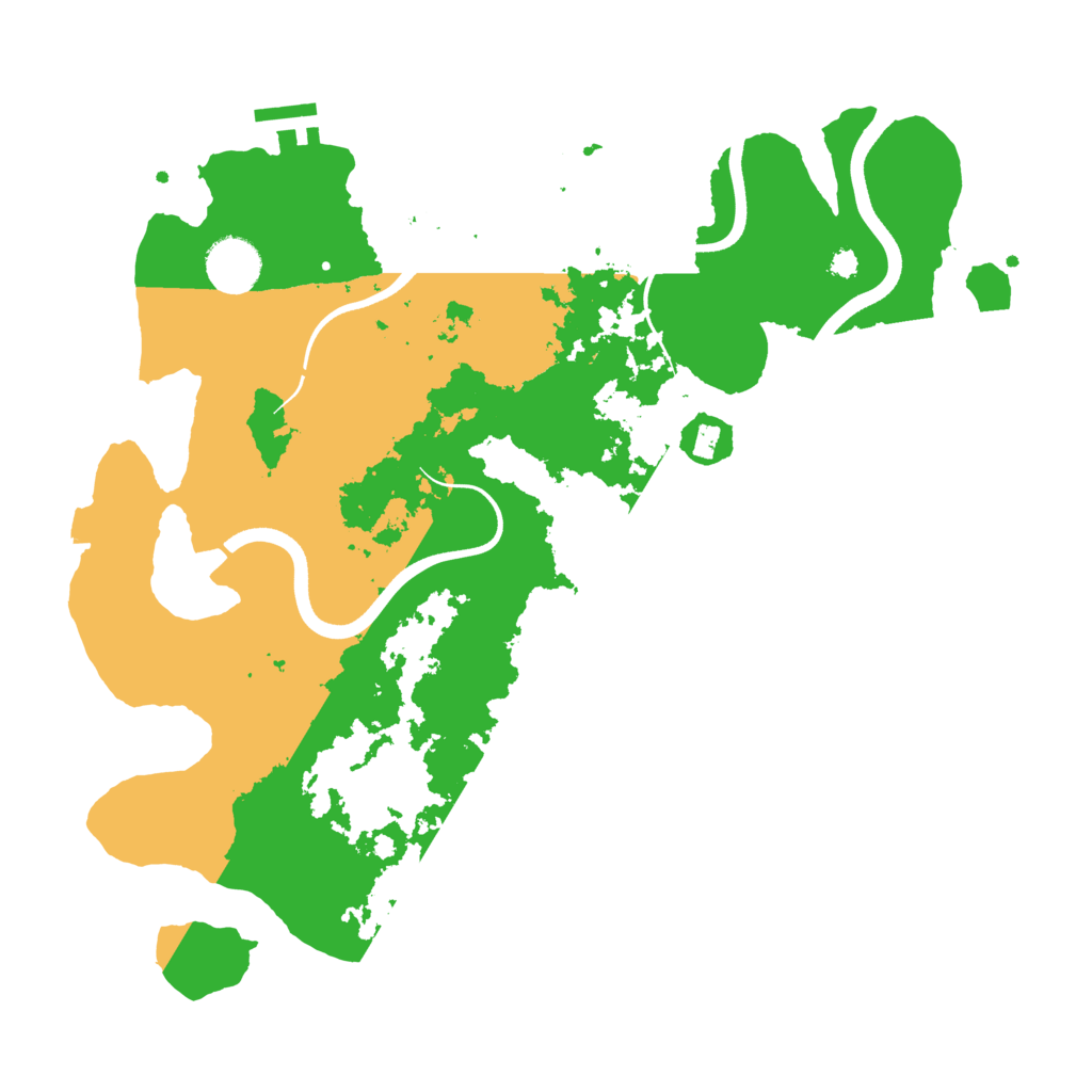 Biome Rust Map: Procedural Map, Size: 3550, Seed: 14710820