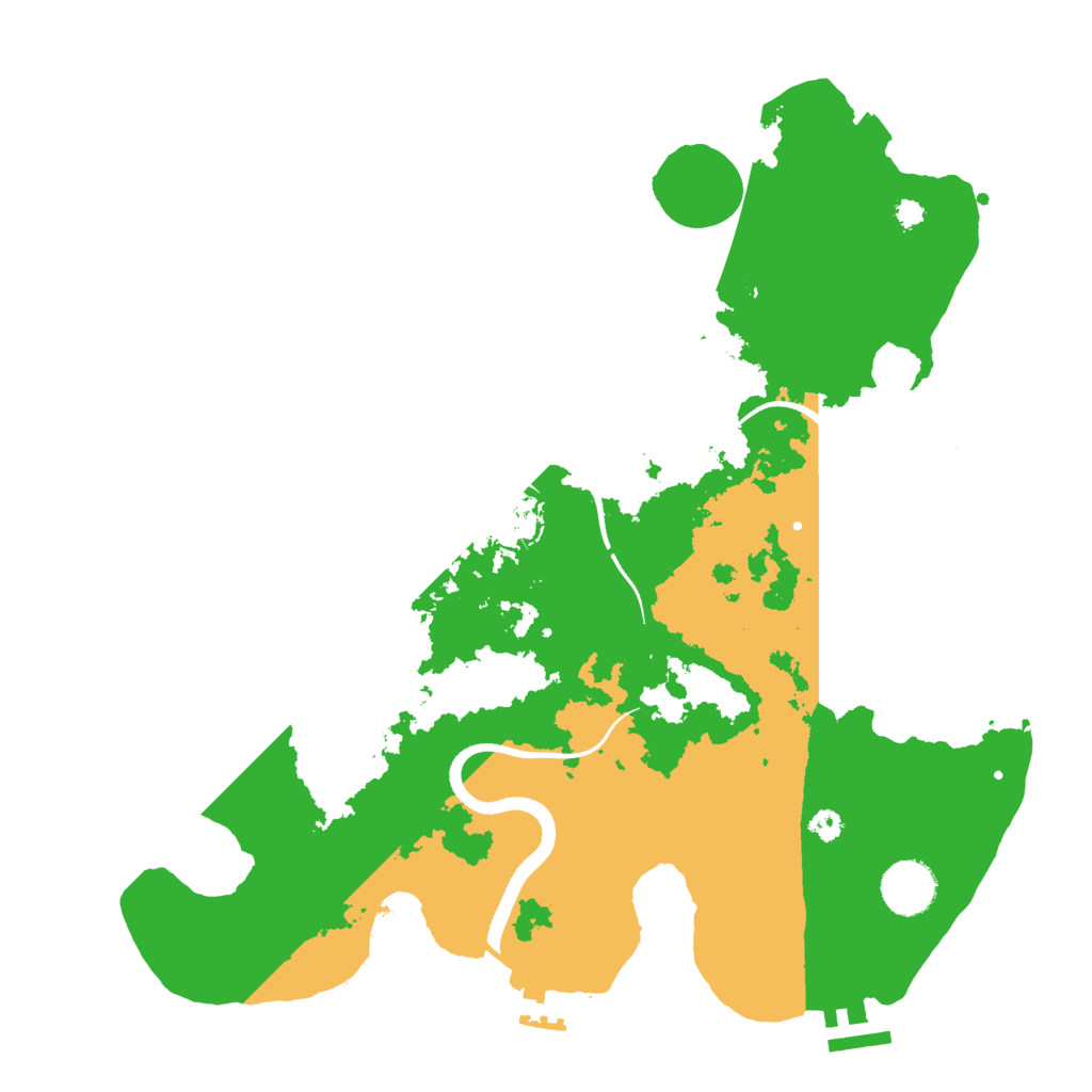 Biome Rust Map: Procedural Map, Size: 3500, Seed: 235247350