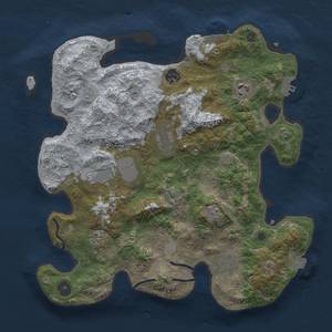 Thumbnail Rust Map: Procedural Map, Size: 3500, Seed: 235247350, 15 Monuments