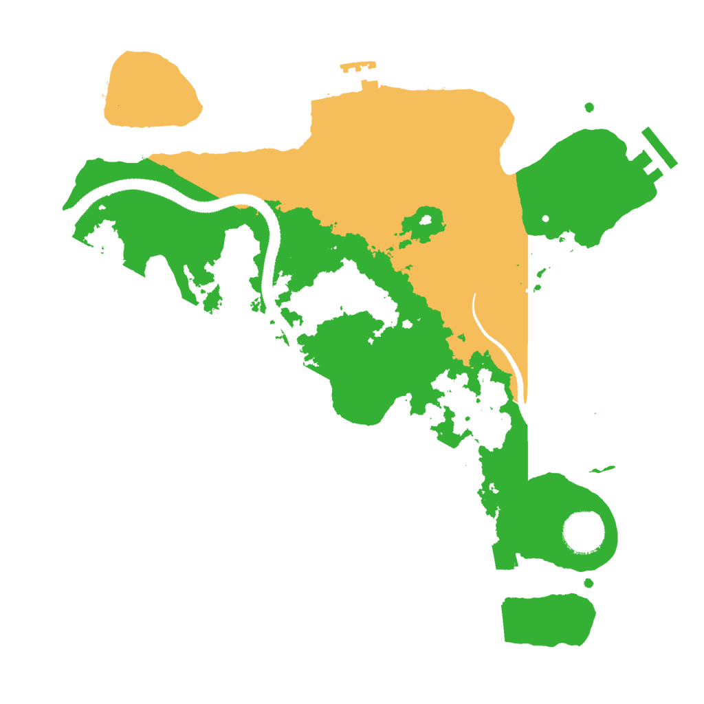 Biome Rust Map: Procedural Map, Size: 3000, Seed: 12894