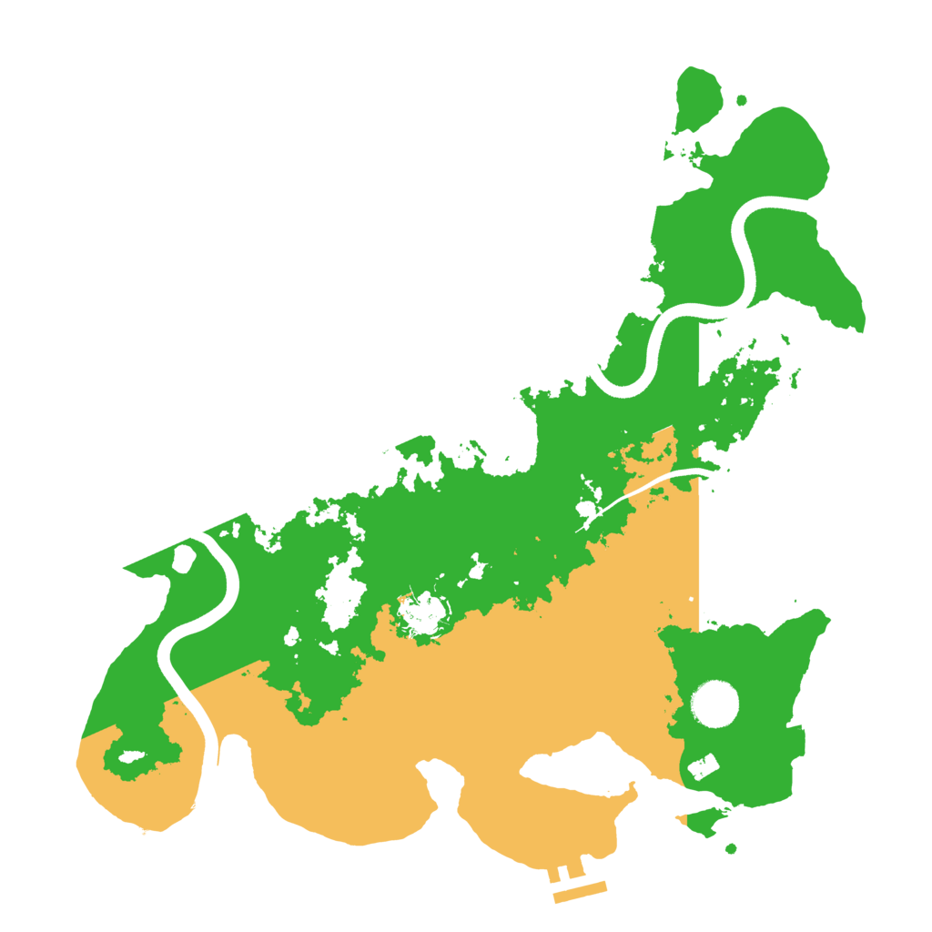 Biome Rust Map: Procedural Map, Size: 3500, Seed: 872183666