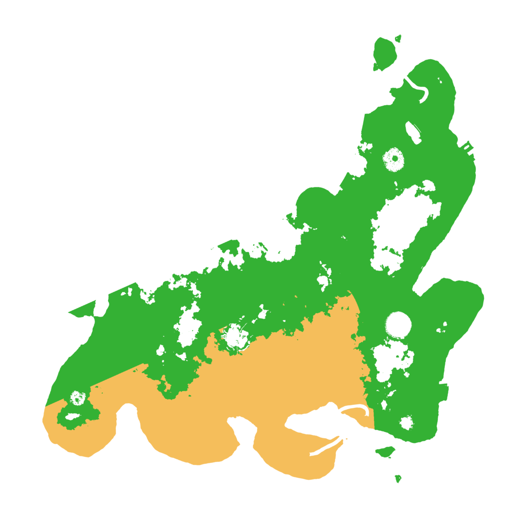 Biome Rust Map: Procedural Map, Size: 3500, Seed: 872183666