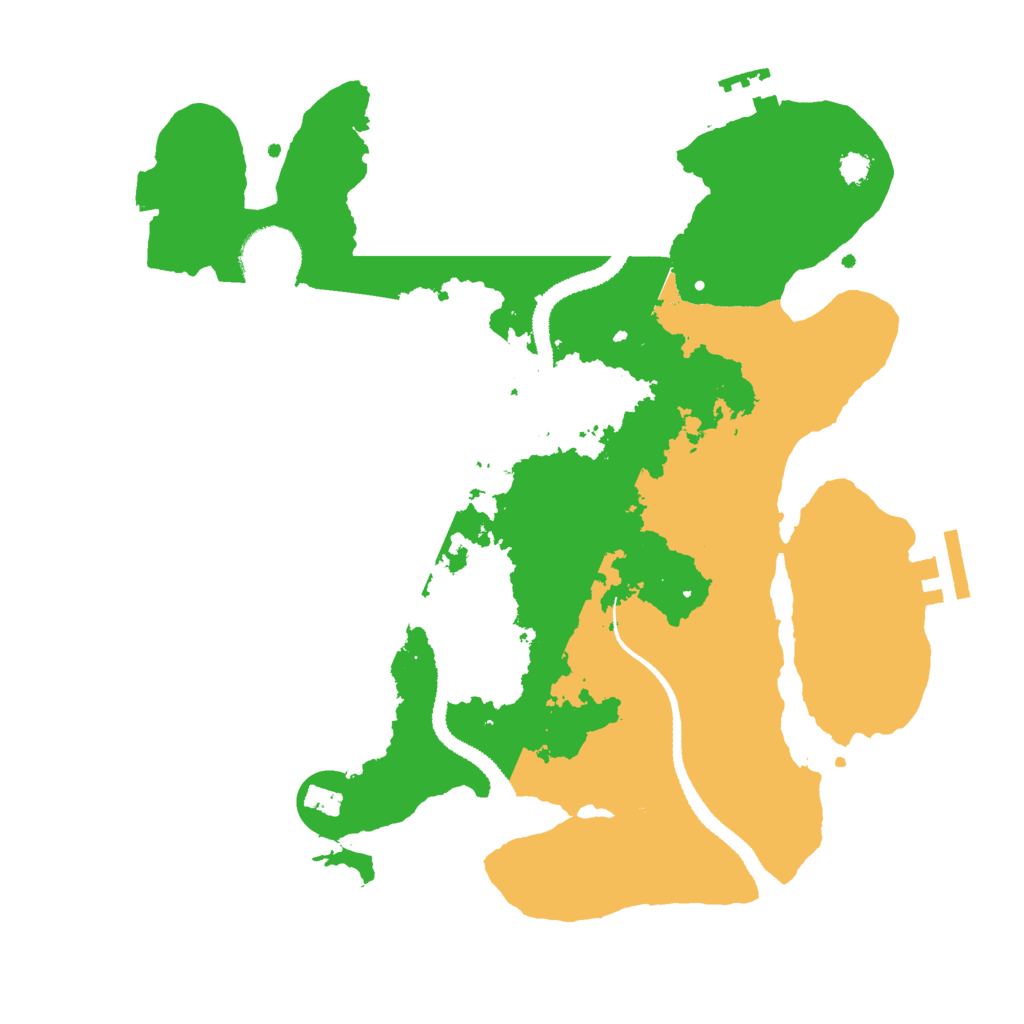 Biome Rust Map: Procedural Map, Size: 3000, Seed: 22235