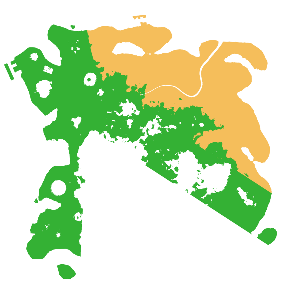 Biome Rust Map: Procedural Map, Size: 3500, Seed: 722957975