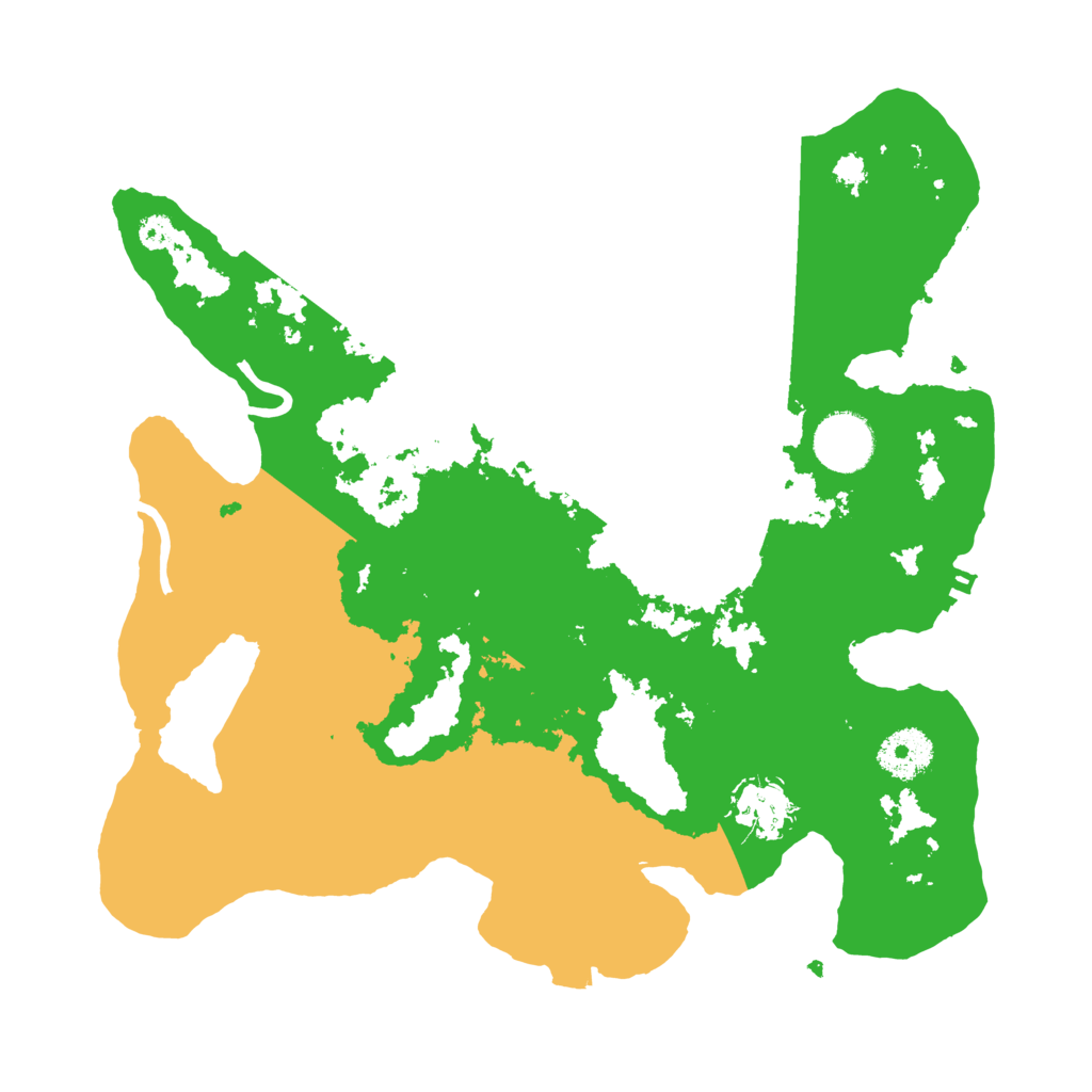 Biome Rust Map: Procedural Map, Size: 3200, Seed: 995677