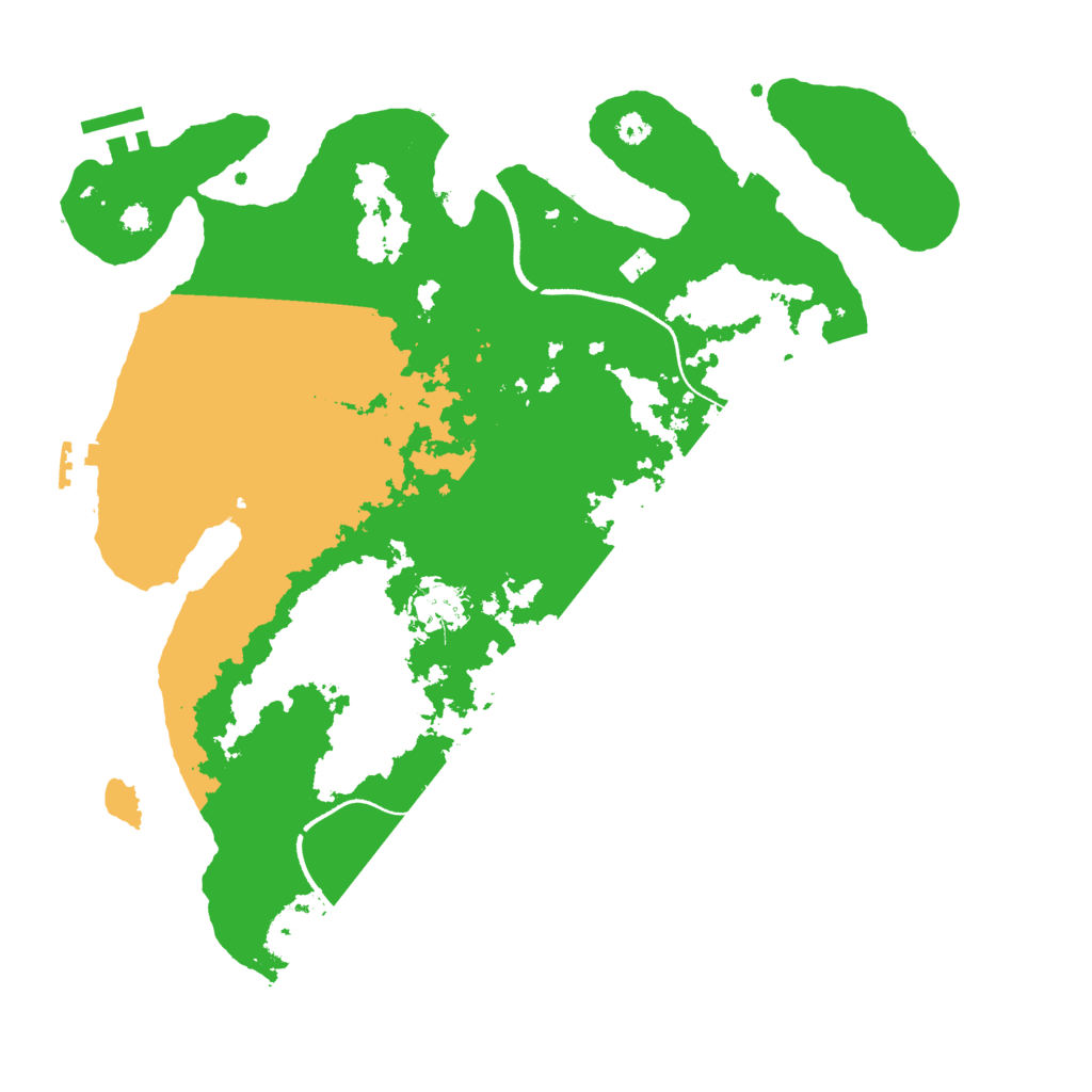 Biome Rust Map: Procedural Map, Size: 3500, Seed: 521221305