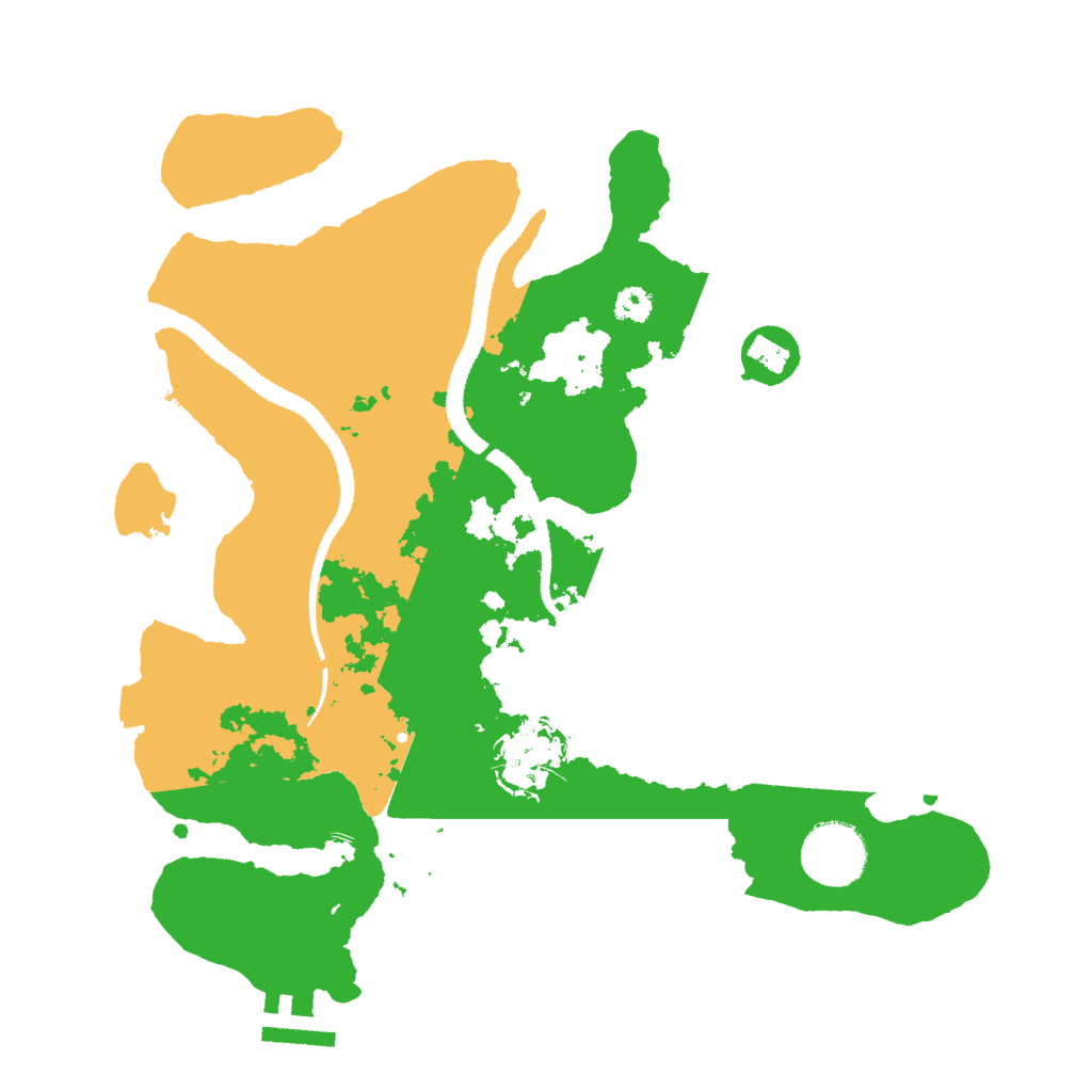 Biome Rust Map: Procedural Map, Size: 3000, Seed: 119654041