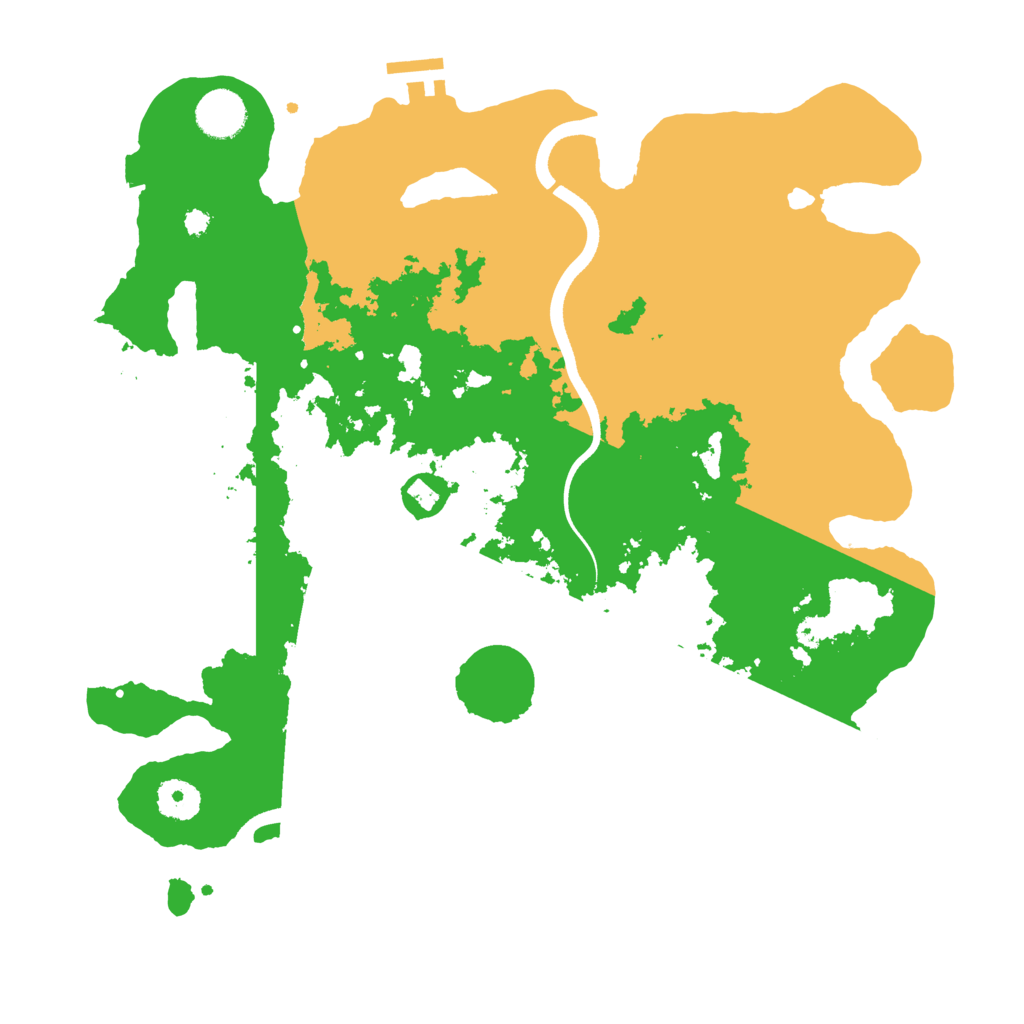 Biome Rust Map: Procedural Map, Size: 3650, Seed: 58579094