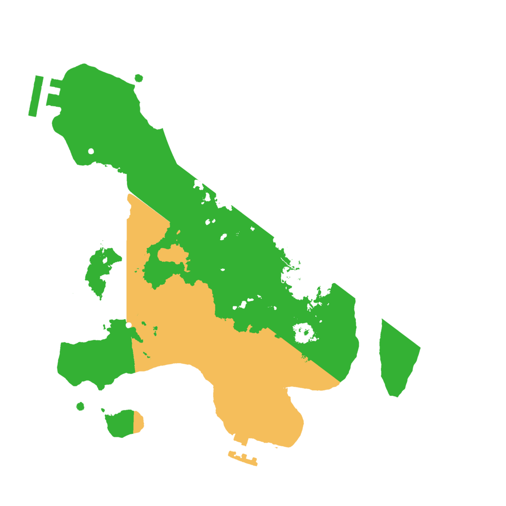 Biome Rust Map: Procedural Map, Size: 2500, Seed: 14528180