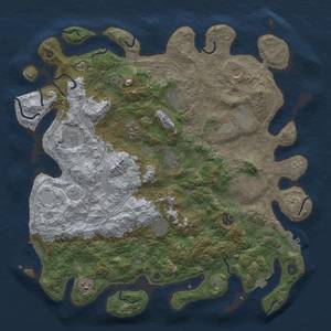 Thumbnail Rust Map: Procedural Map, Size: 4500, Seed: 205679320, 19 Monuments