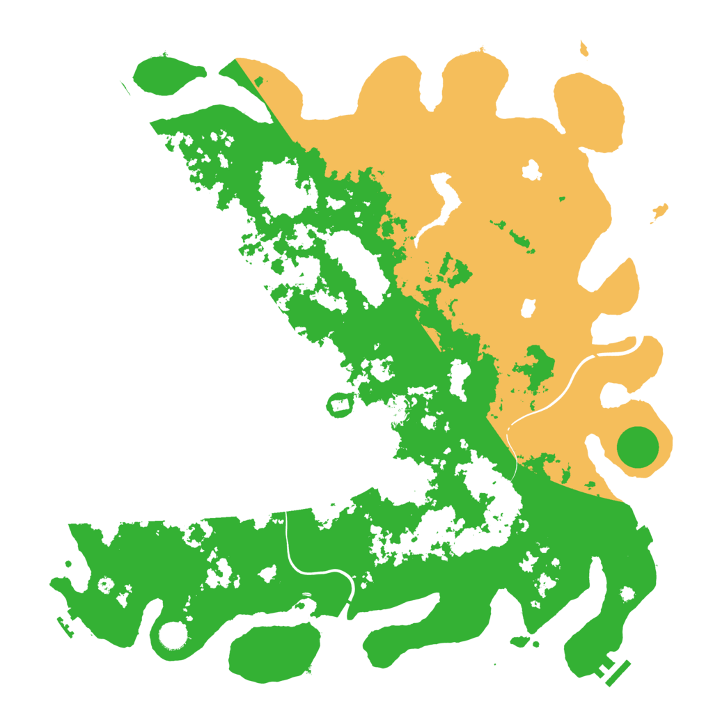 Biome Rust Map: Procedural Map, Size: 4500, Seed: 205679320