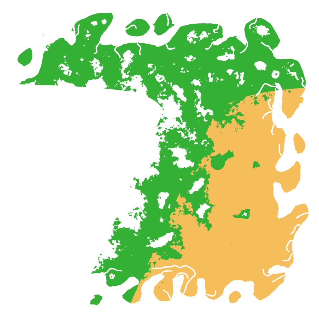 Biome Rust Map: Procedural Map, Size: 6000, Seed: 24142