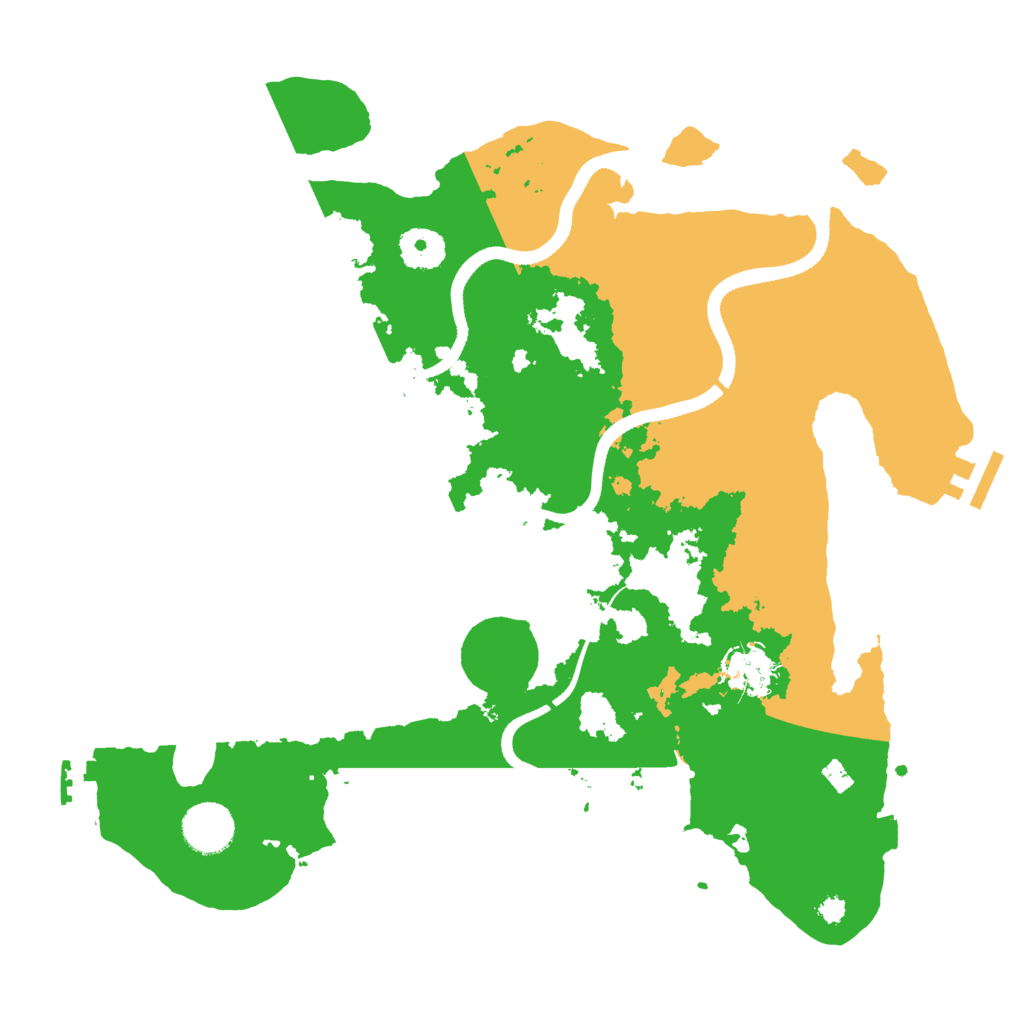 Biome Rust Map: Procedural Map, Size: 3500, Seed: 223738075
