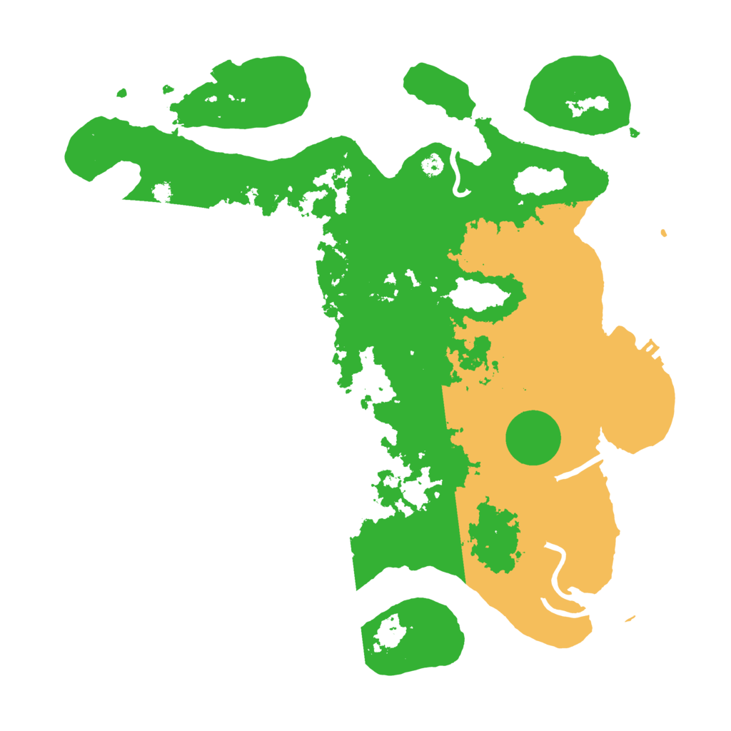 Biome Rust Map: Procedural Map, Size: 3500, Seed: 623751551