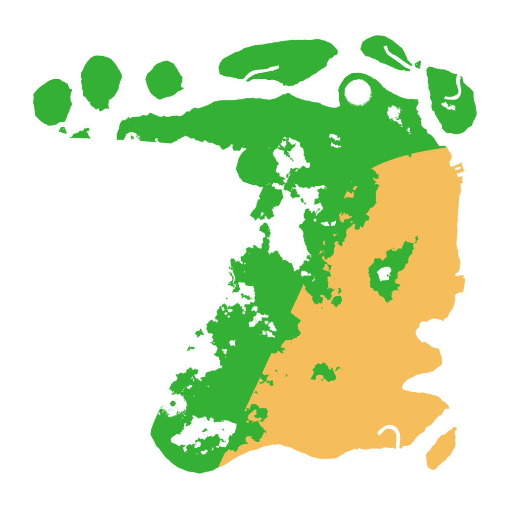 Biome Rust Map: Procedural Map, Size: 3500, Seed: 649343001