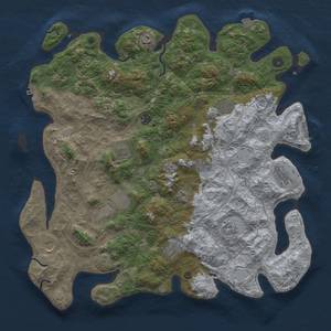 Thumbnail Rust Map: Procedural Map, Size: 4500, Seed: 1532044832, 19 Monuments