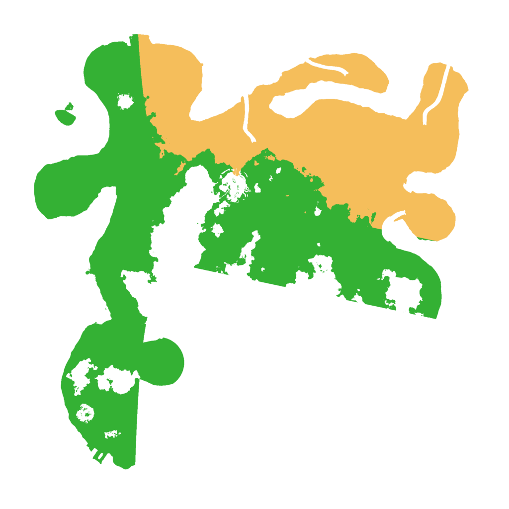 Biome Rust Map: Procedural Map, Size: 3000, Seed: 6966