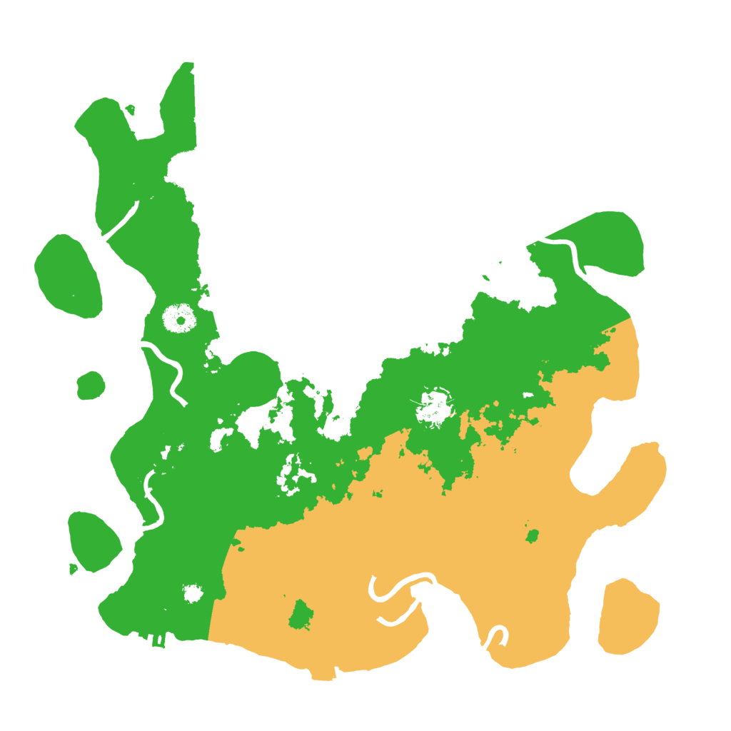 Biome Rust Map: Procedural Map, Size: 3500, Seed: 21863589
