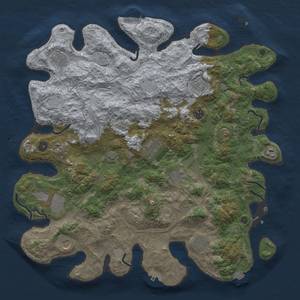 Thumbnail Rust Map: Procedural Map, Size: 4500, Seed: 1537524835, 19 Monuments