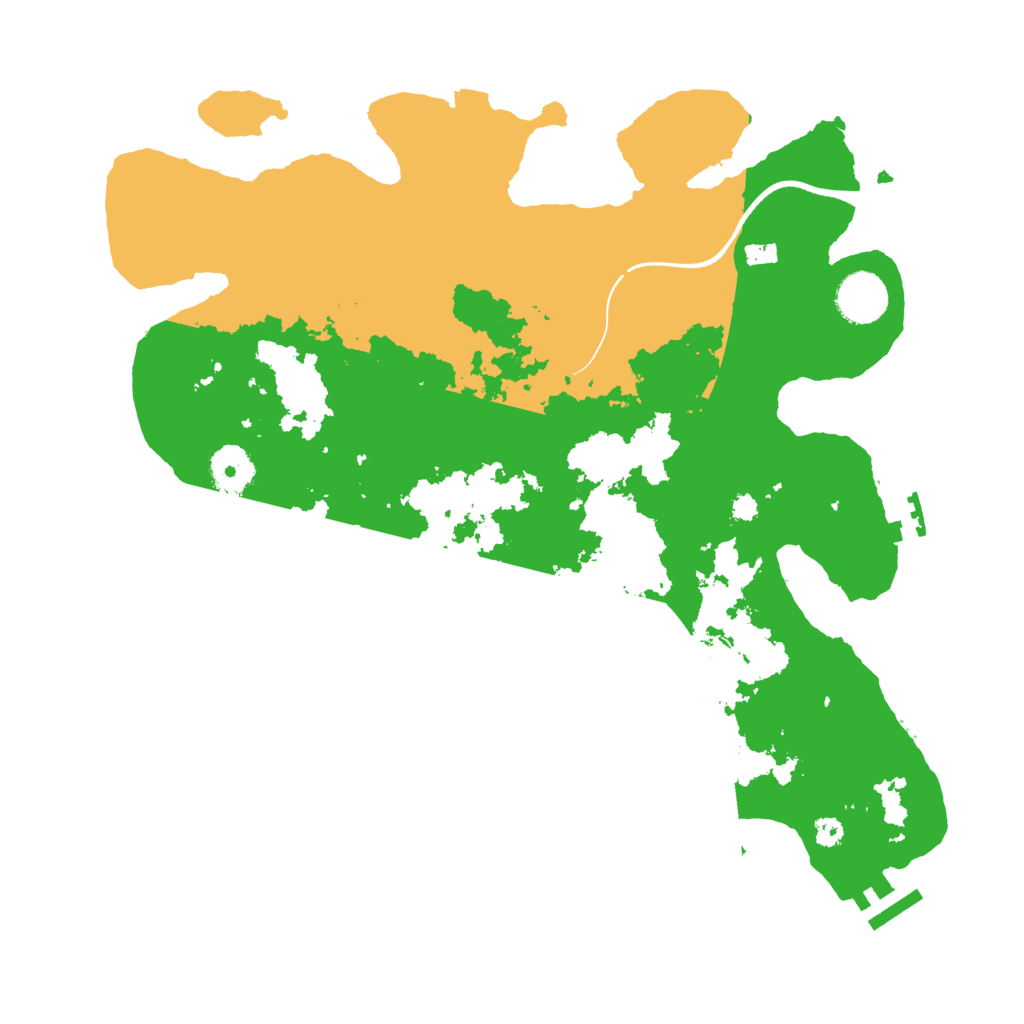 Biome Rust Map: Procedural Map, Size: 3500, Seed: 20072023
