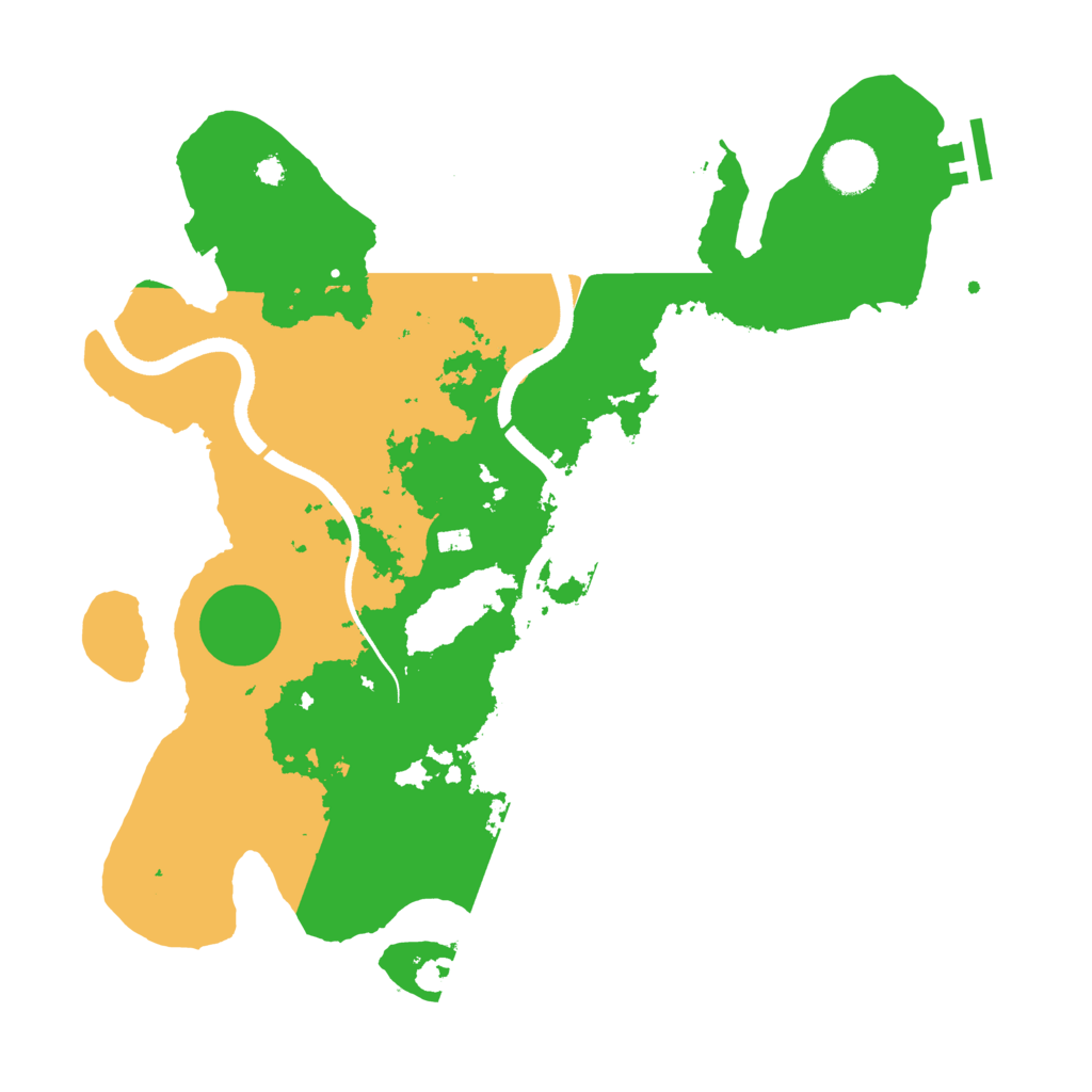 Biome Rust Map: Procedural Map, Size: 3550, Seed: 56189642