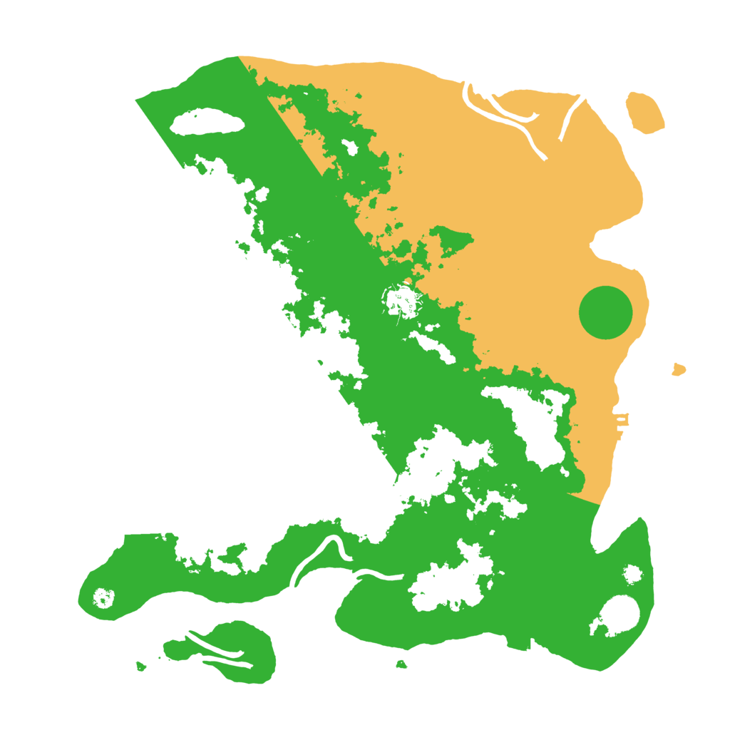 Biome Rust Map: Procedural Map, Size: 3600, Seed: 60143758