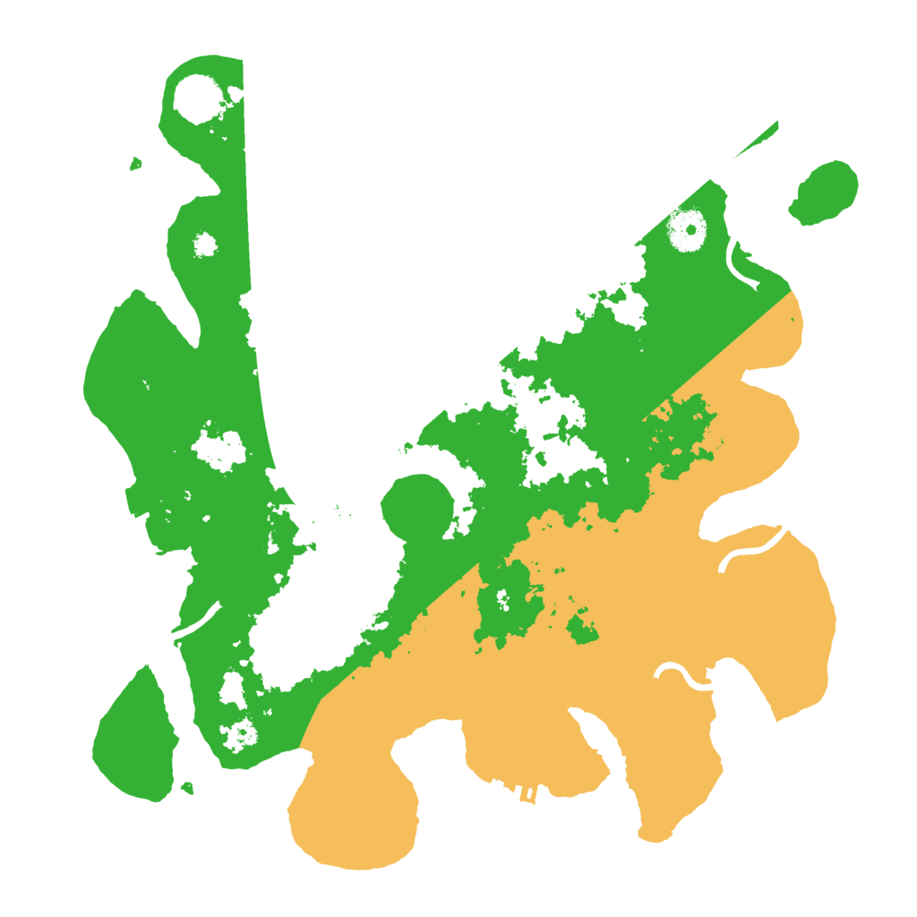 Biome Rust Map: Procedural Map, Size: 3500, Seed: 2783709