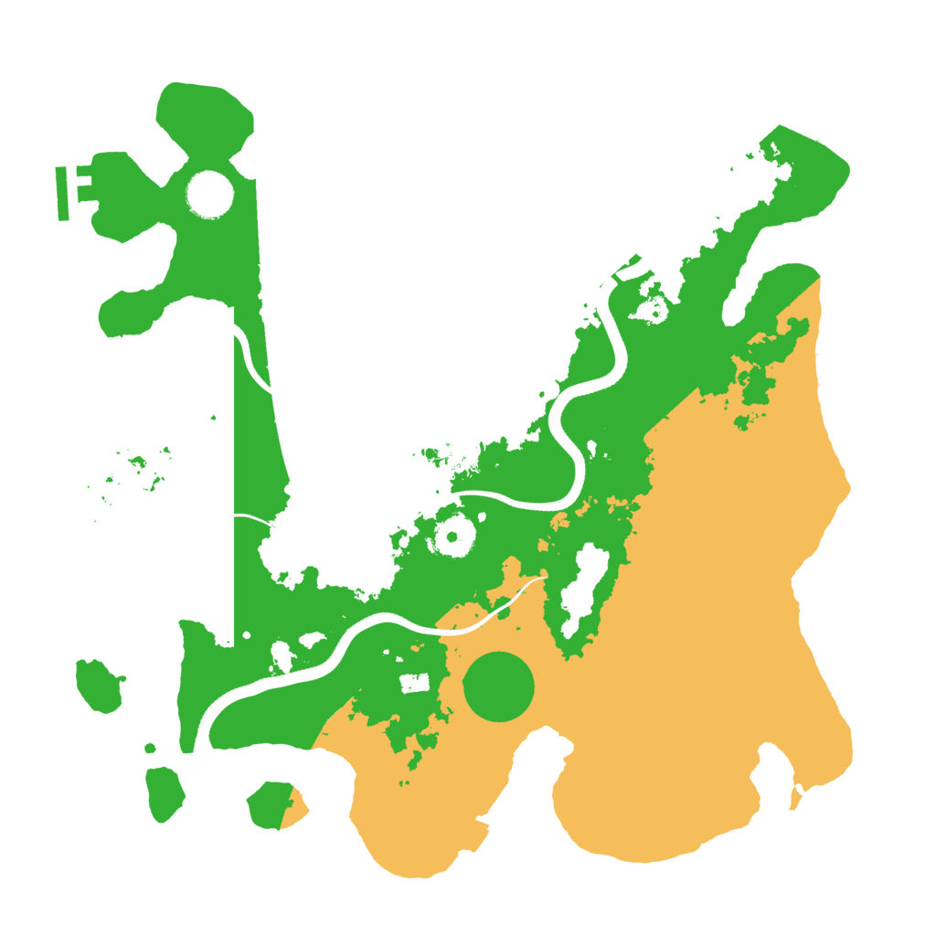 Biome Rust Map: Procedural Map, Size: 3500, Seed: 287680342