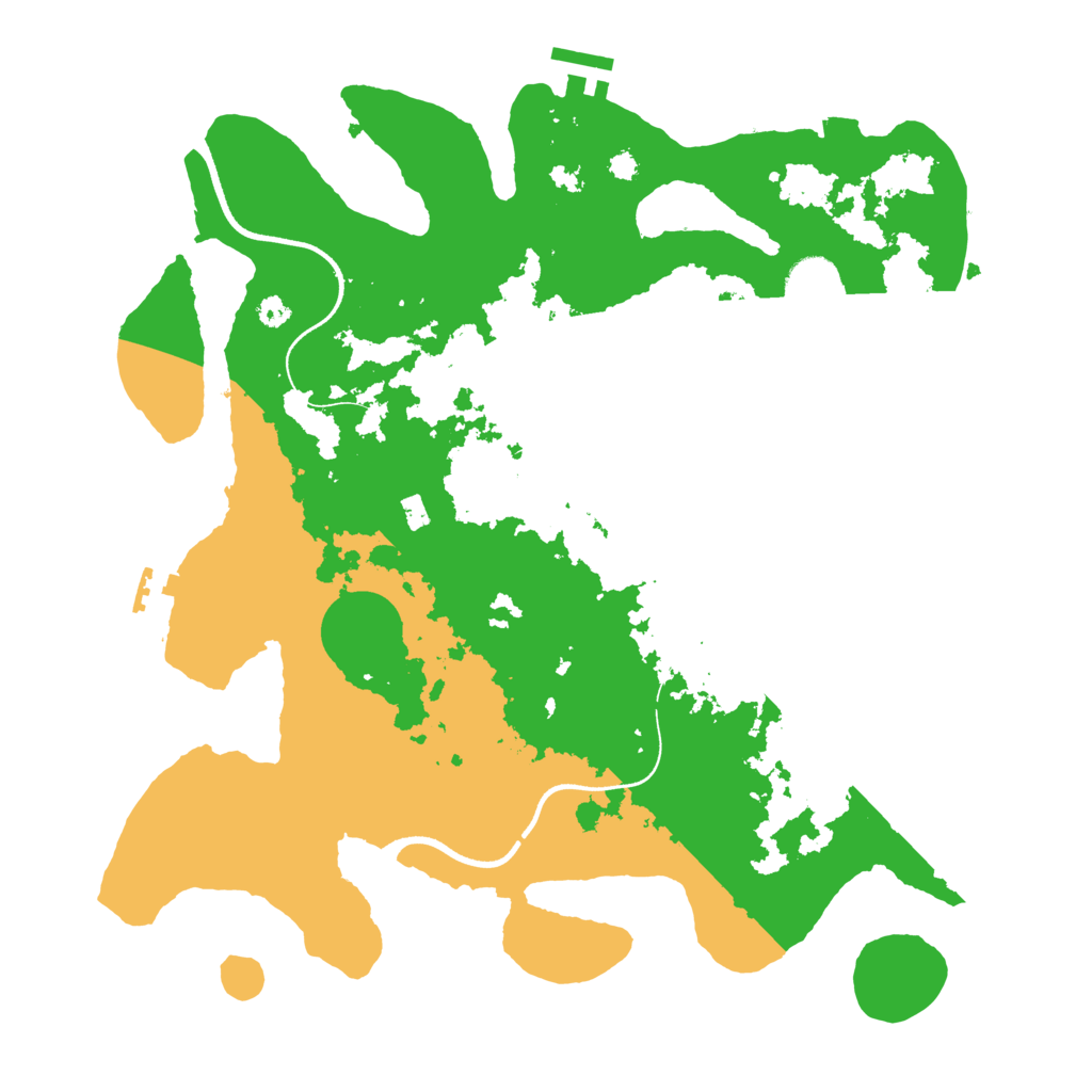 Biome Rust Map: Procedural Map, Size: 3550, Seed: 72439281