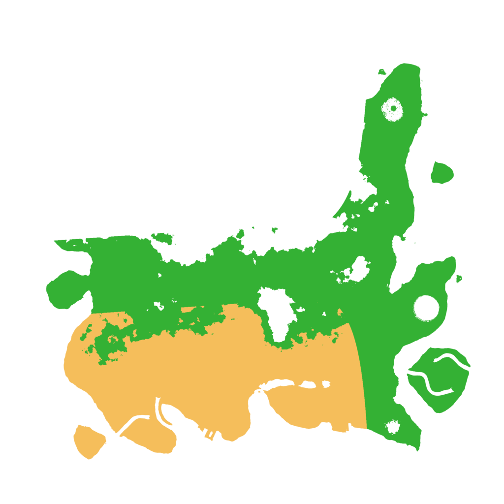 Biome Rust Map: Procedural Map, Size: 3500, Seed: 1299305494