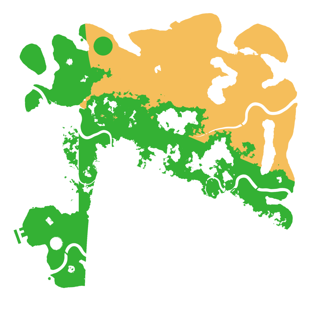 Biome Rust Map: Procedural Map, Size: 4400, Seed: 35992429