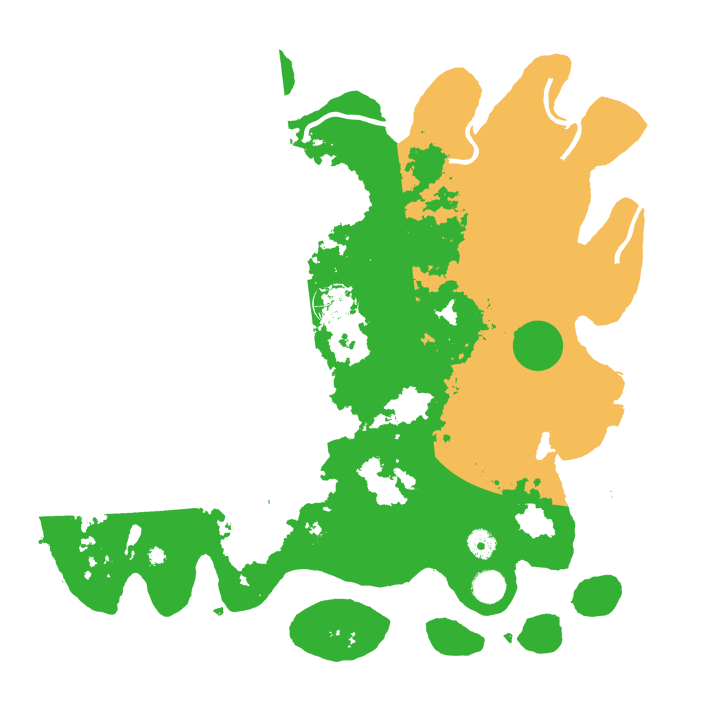 Biome Rust Map: Procedural Map, Size: 3700, Seed: 13054343