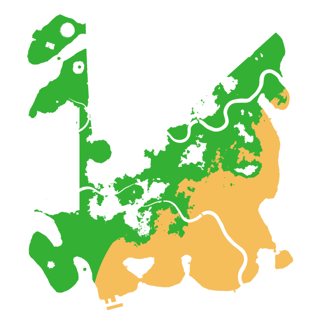 Biome Rust Map: Procedural Map, Size: 3900, Seed: 76907617