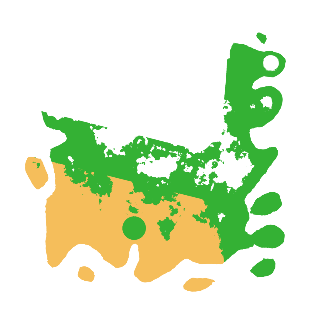 Biome Rust Map: Barren, Size: 3500, Seed: 702057630