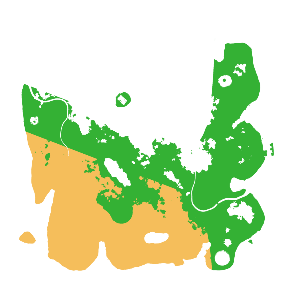 Biome Rust Map: Procedural Map, Size: 3500, Seed: 62124580