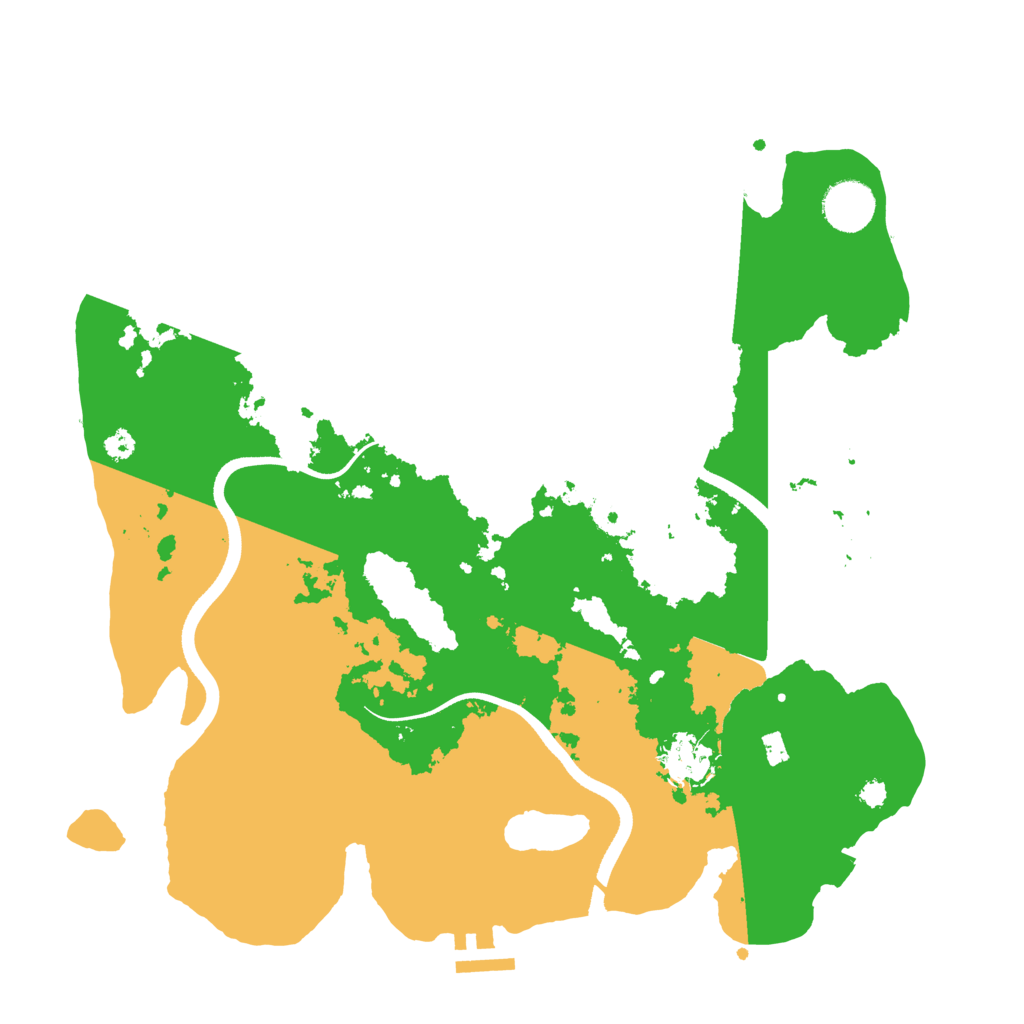 Biome Rust Map: Procedural Map, Size: 3500, Seed: 62124580