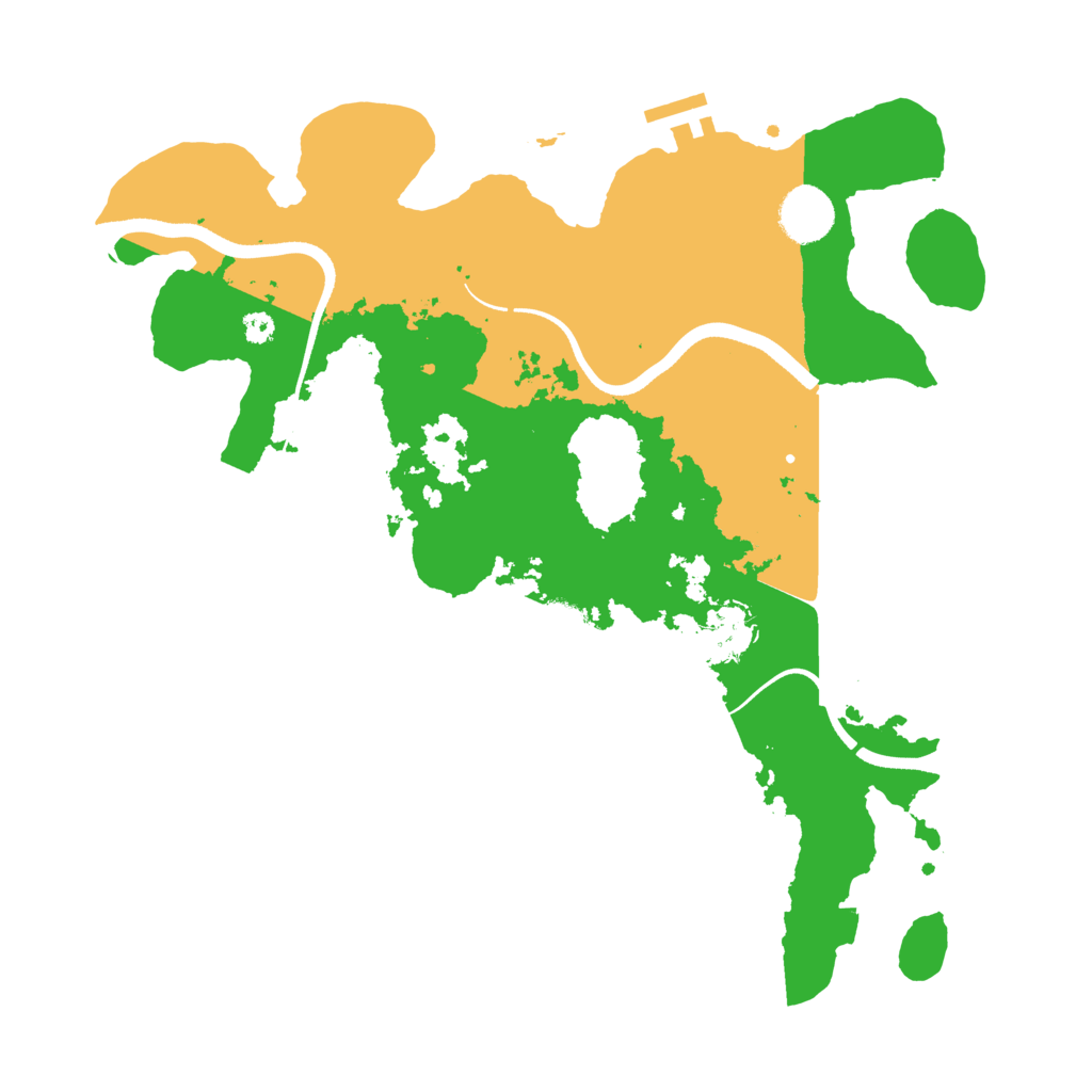 Biome Rust Map: Procedural Map, Size: 3500, Seed: 86364572