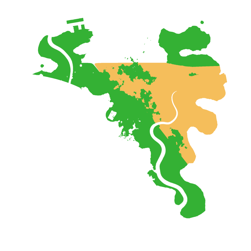 Biome Rust Map: Procedural Map, Size: 3000, Seed: 77454