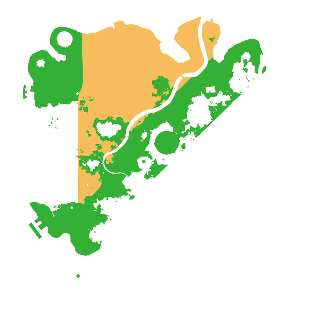 Biome Rust Map: Procedural Map, Size: 3500, Seed: 129968864