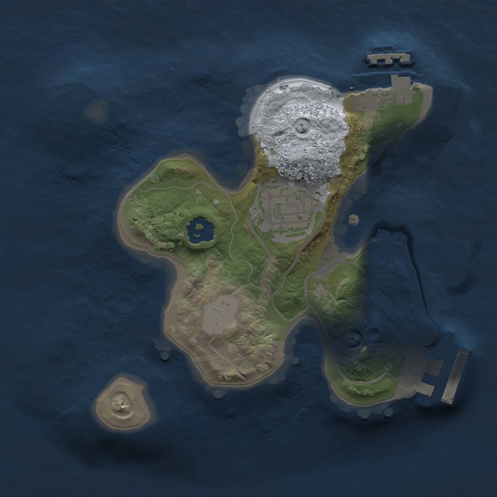 Rust Map: Procedural Map, Size: 1800, Seed: 1342430193, 4 Monuments