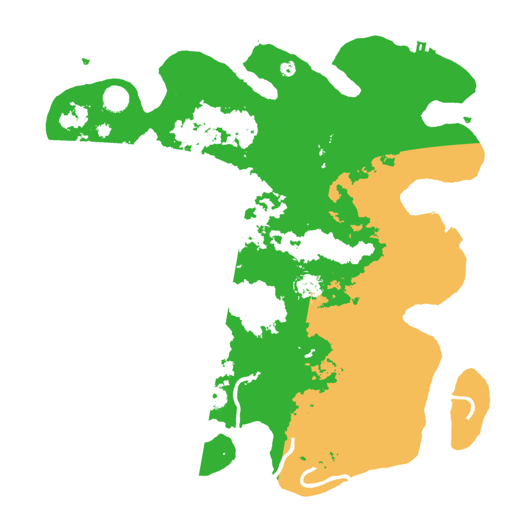 Biome Rust Map: Procedural Map, Size: 3500, Seed: 30065