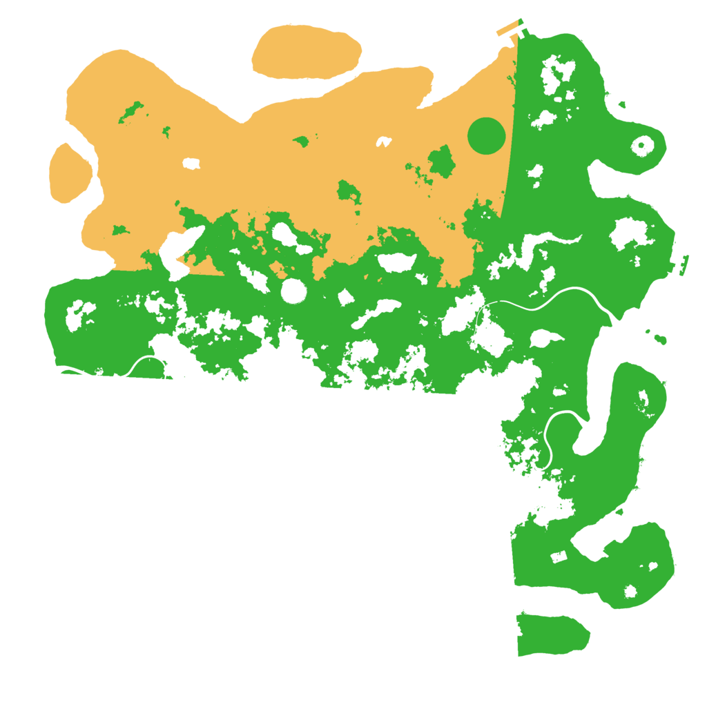 Biome Rust Map: Procedural Map, Size: 5000, Seed: 77777777