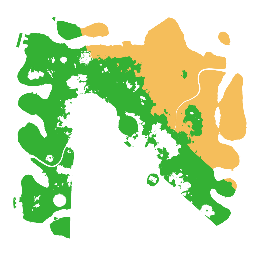 Biome Rust Map: Procedural Map, Size: 3650, Seed: 39169065