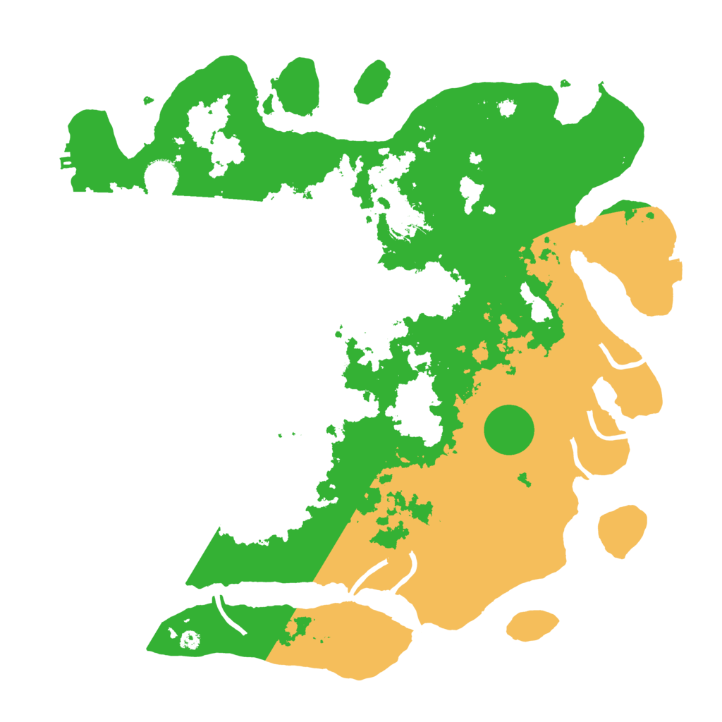 Biome Rust Map: Procedural Map, Size: 3800, Seed: 25092361